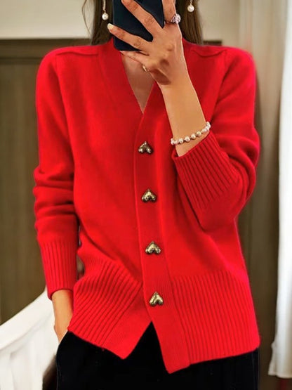 Liora | Effortless Long Knit Cardigan Open Front
