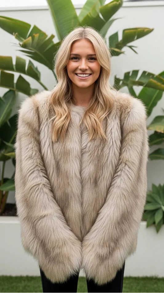 Marvelle | Oversized Faux Fur Coat Soft Fit