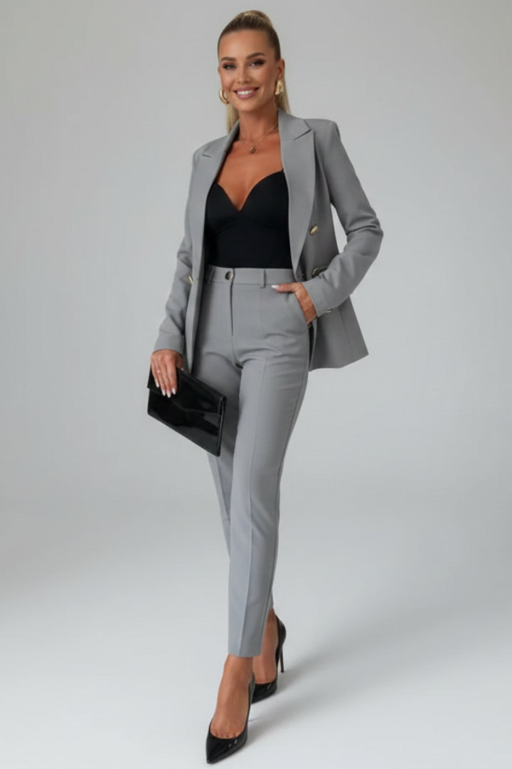 Mirova | Blazer and Straight Leg Trouser Set