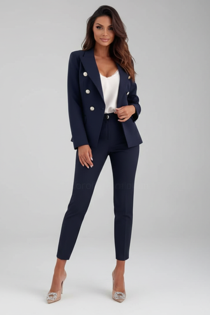 Mirova | Blazer and Straight Leg Trouser Set