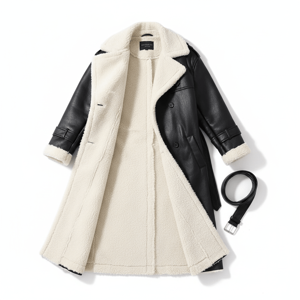 Florenne | Long Fleece-Lined Winter Coat