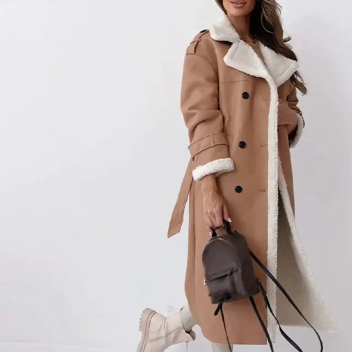 Florenne | Long Fleece-Lined Winter Coat