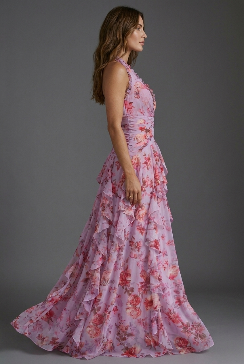 Oceane | Women's Floral Wedding Guest Maxi Dress
