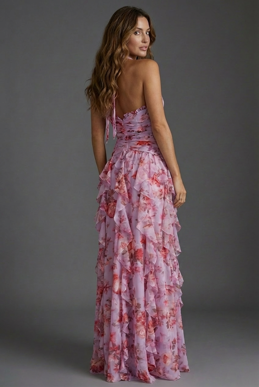 Oceane | Women's Floral Wedding Guest Maxi Dress