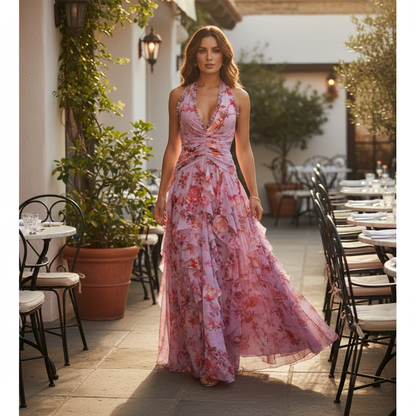 Oceane | Women's Floral Wedding Guest Maxi Dress