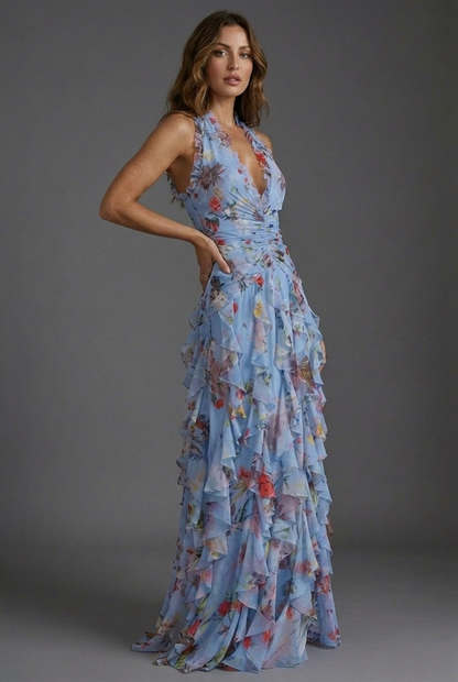 Oceane | Women's Floral Wedding Guest Maxi Dress