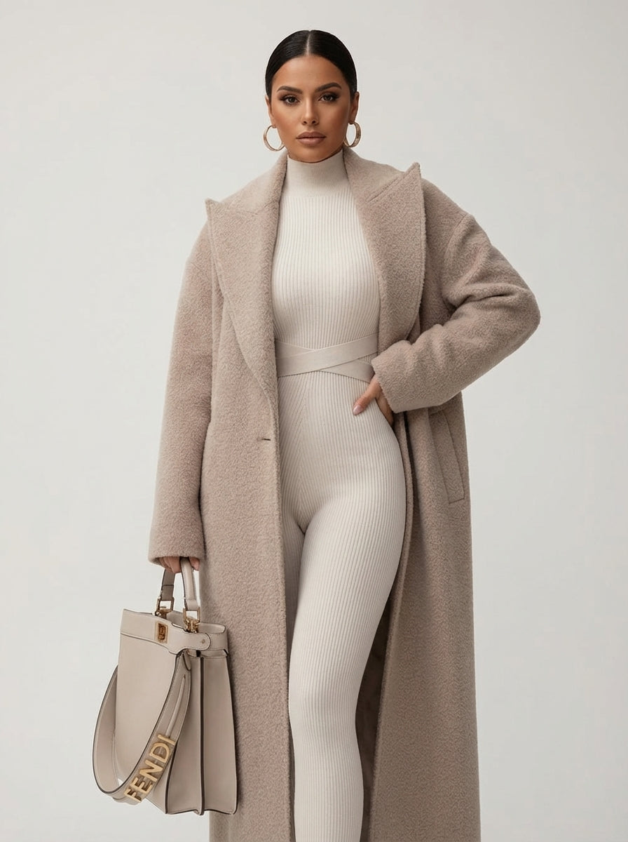 Novara | Oversized Long Coat Soft Structured Fit