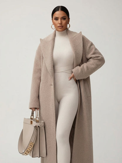 Novara | Oversized Long Coat Soft Structured Fit