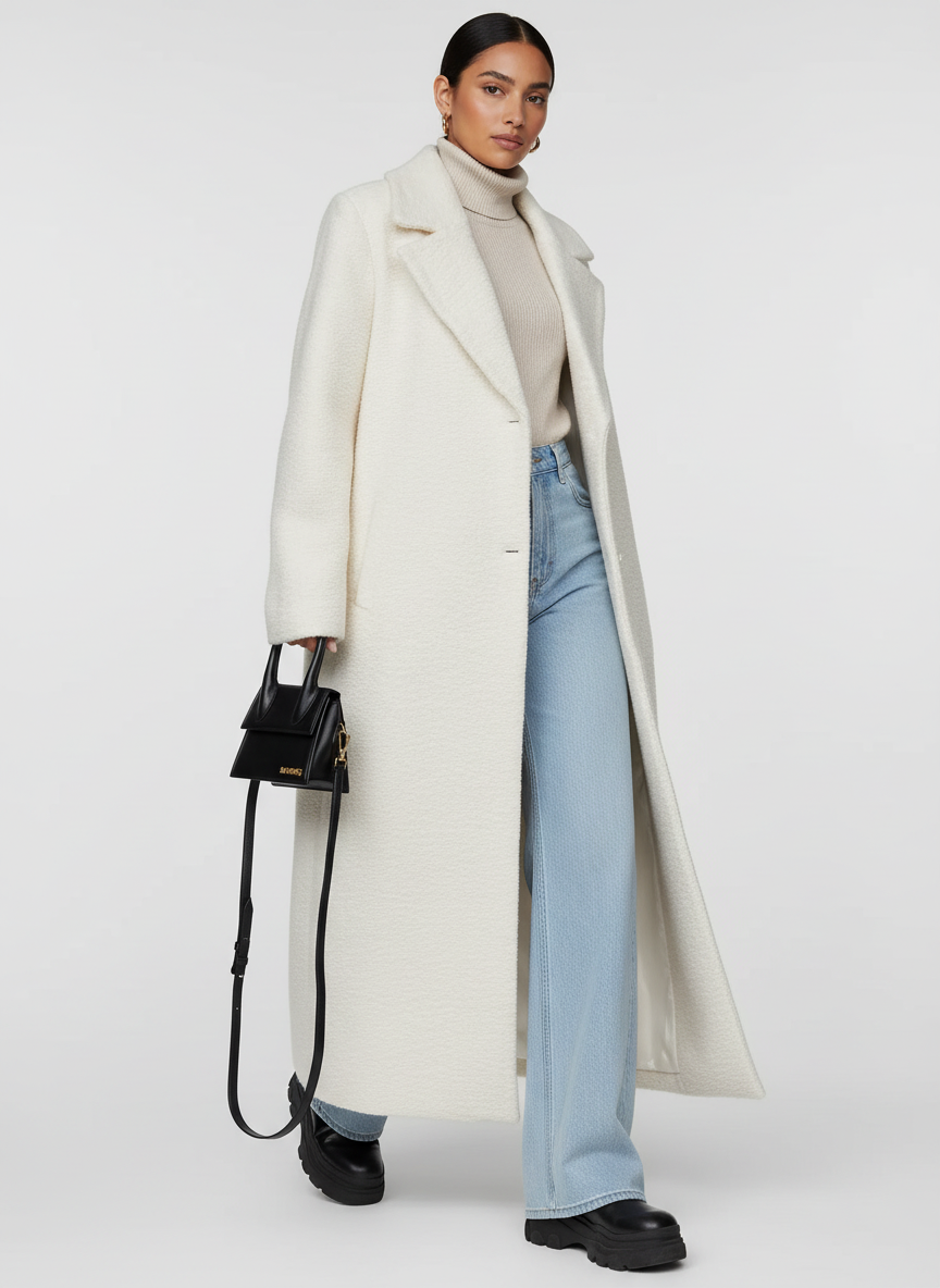 Novara | Oversized Long Coat Soft Structured Fit