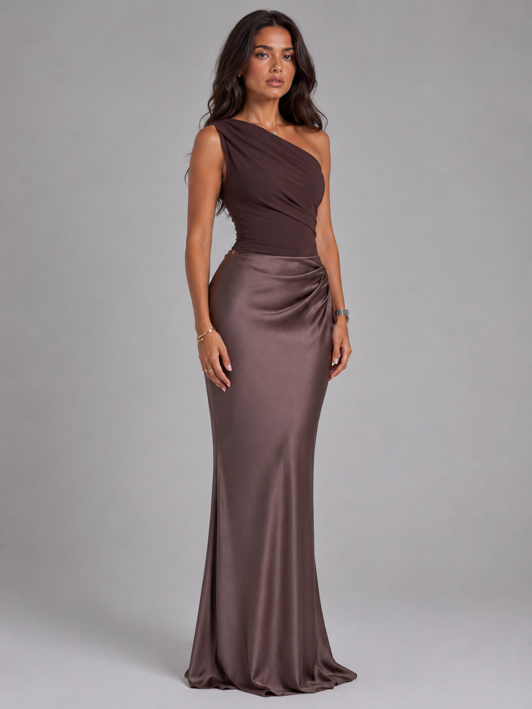 Estelle | Women's One Shoulder Maxi Gown