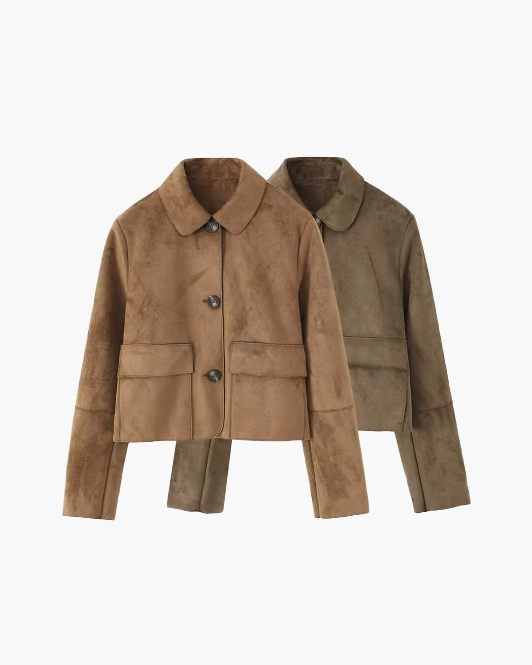 Rosine | Relaxed Suede-Effect Lapel Jacket