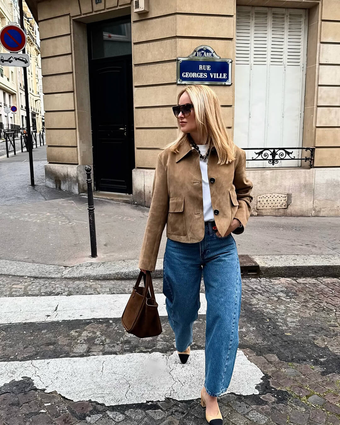 Rosine | Relaxed Suede-Effect Lapel Jacket