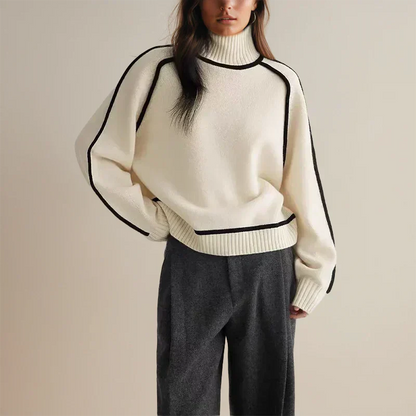 Amandine | Oversized Loose Turtleneck Sweater