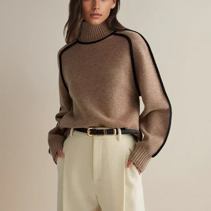 Amandine | Oversized Loose Turtleneck Sweater