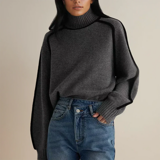 Amandine | Oversized Loose Turtleneck Sweater
