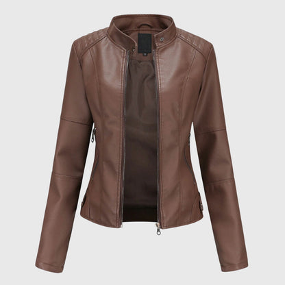 Sabine | Women's Longline Leather Jacket