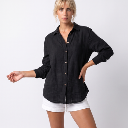 Solange | Oversized Linen Shirt