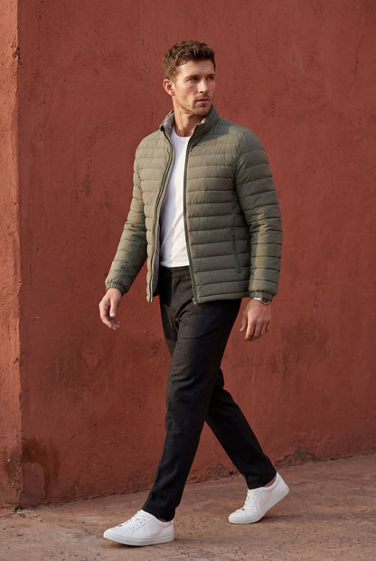 Olivier | Slim Fit Stand Collar Puffer Jacket