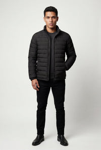 Olivier | Slim Fit Stand Collar Puffer Jacket