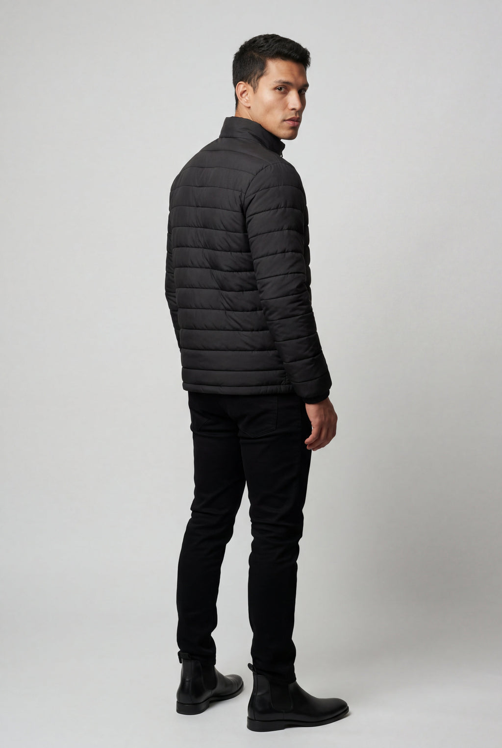 Olivier | Slim Fit Stand Collar Puffer Jacket