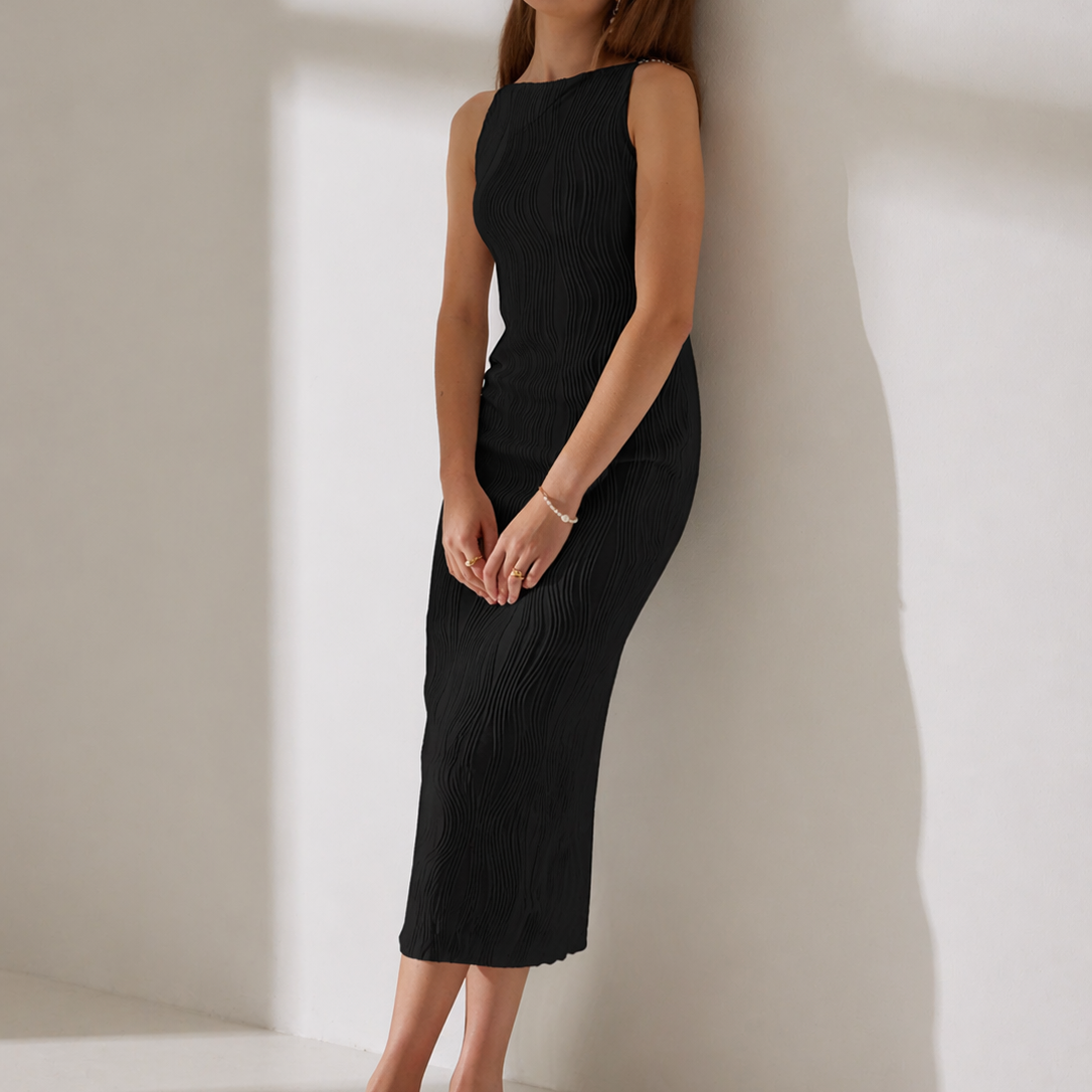 Amandine | Ripple Cami Midi Dress