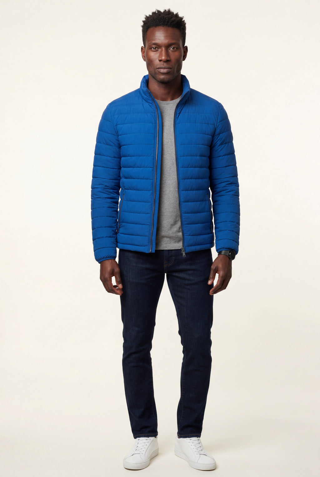Olivier | Slim Fit Stand Collar Puffer Jacket