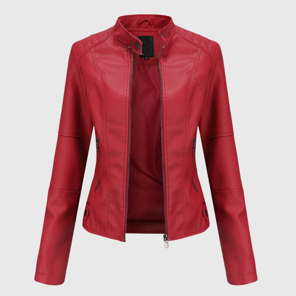 Sabine | Women's Longline Leather Jacket