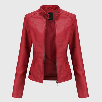 Sabine | Women's Longline Leather Jacket