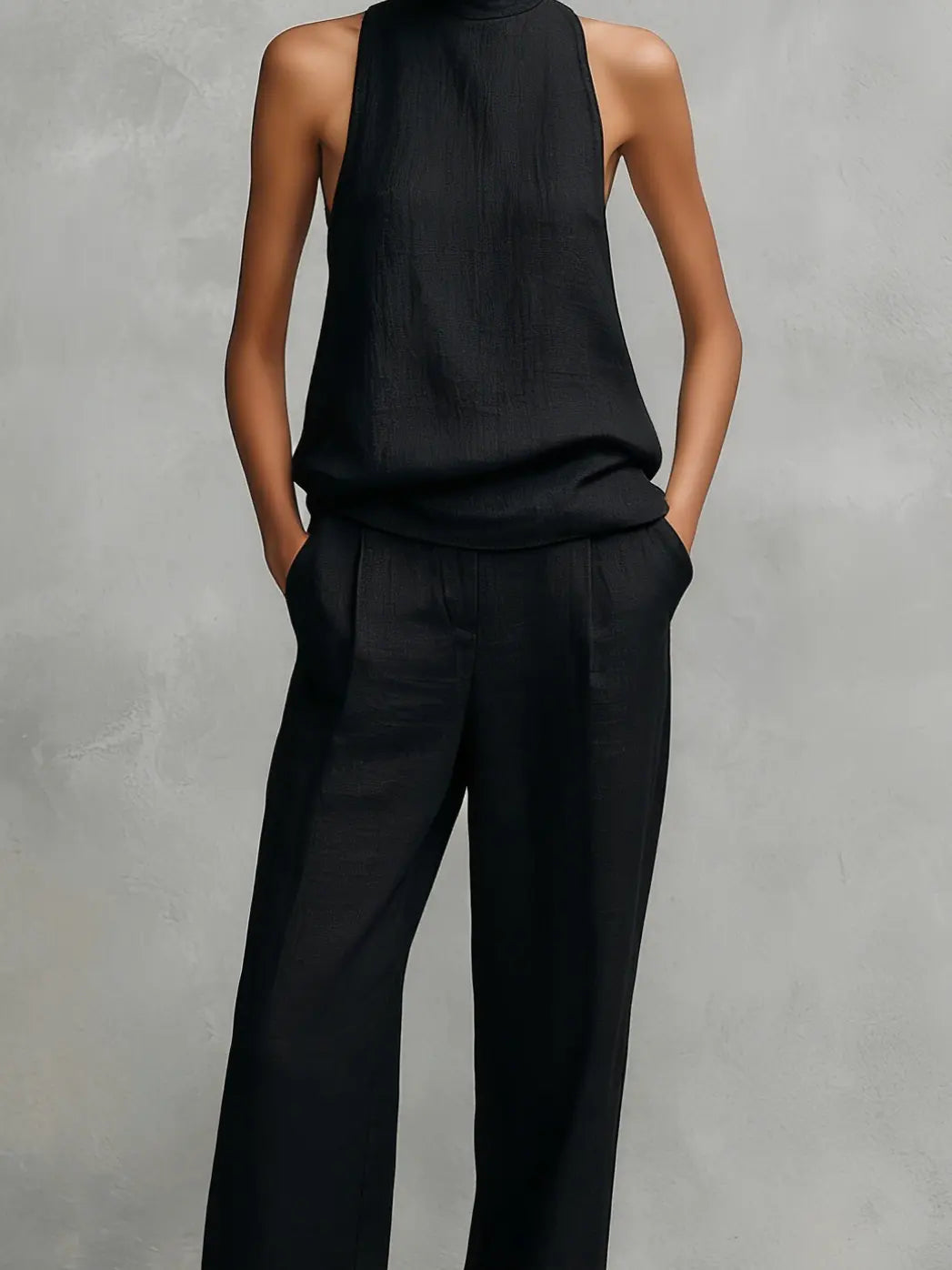 Lorraine | Women's Linen Top and Trousers Set
