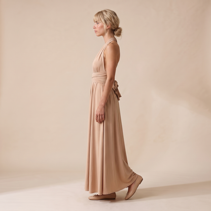 Ottoline | Wrap Waist Halter Backless Maxi Dress