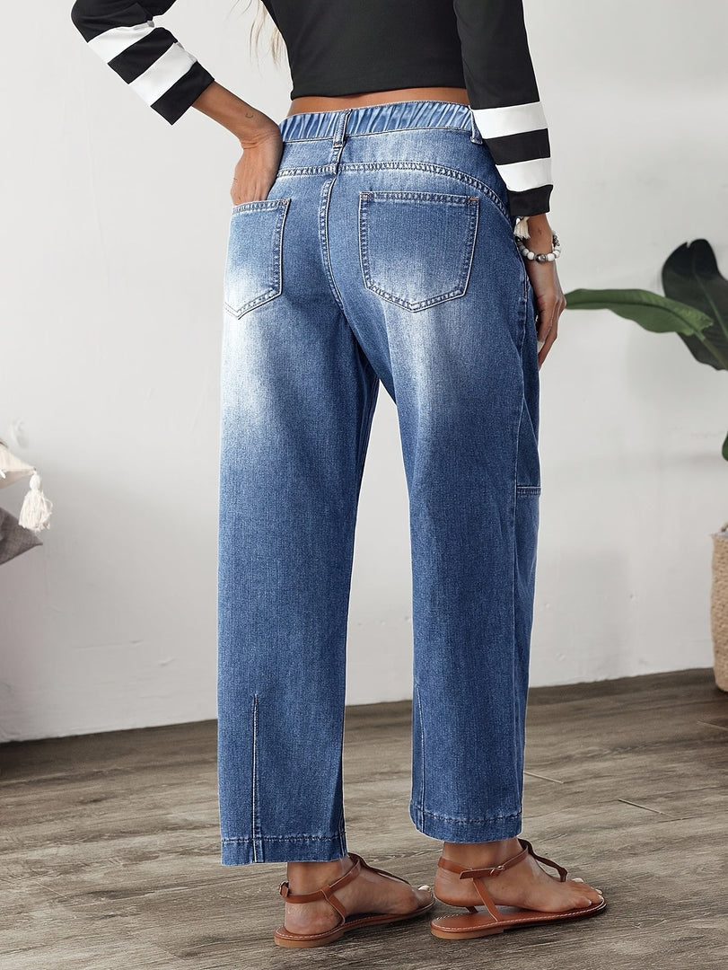 Mireille | High Waist Barrel Leg Jeans