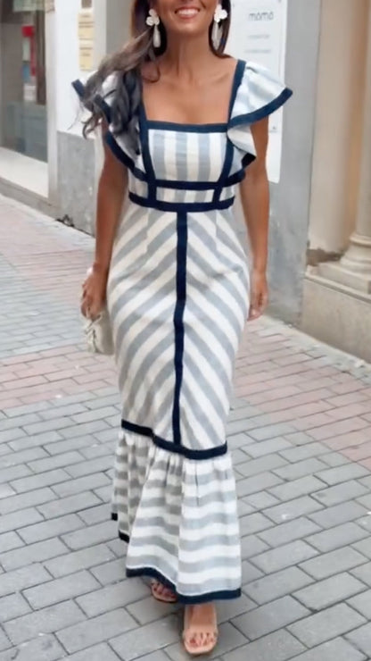 Sylvie | Women's Striped Summer Maxi Dress