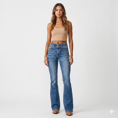 Renvara | High Waist Flare Jeans