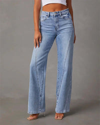 Virelia | High Waisted Wide Leg Jeans