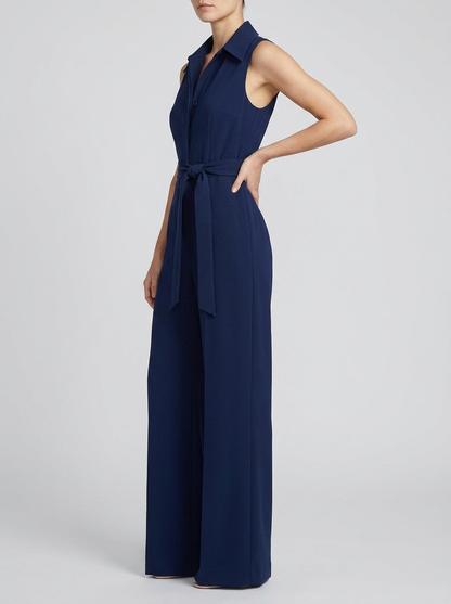 Marceline | Women's Belted Wide Leg Jumpsuit