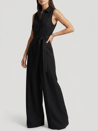 Marceline | Women's Belted Wide Leg Jumpsuit