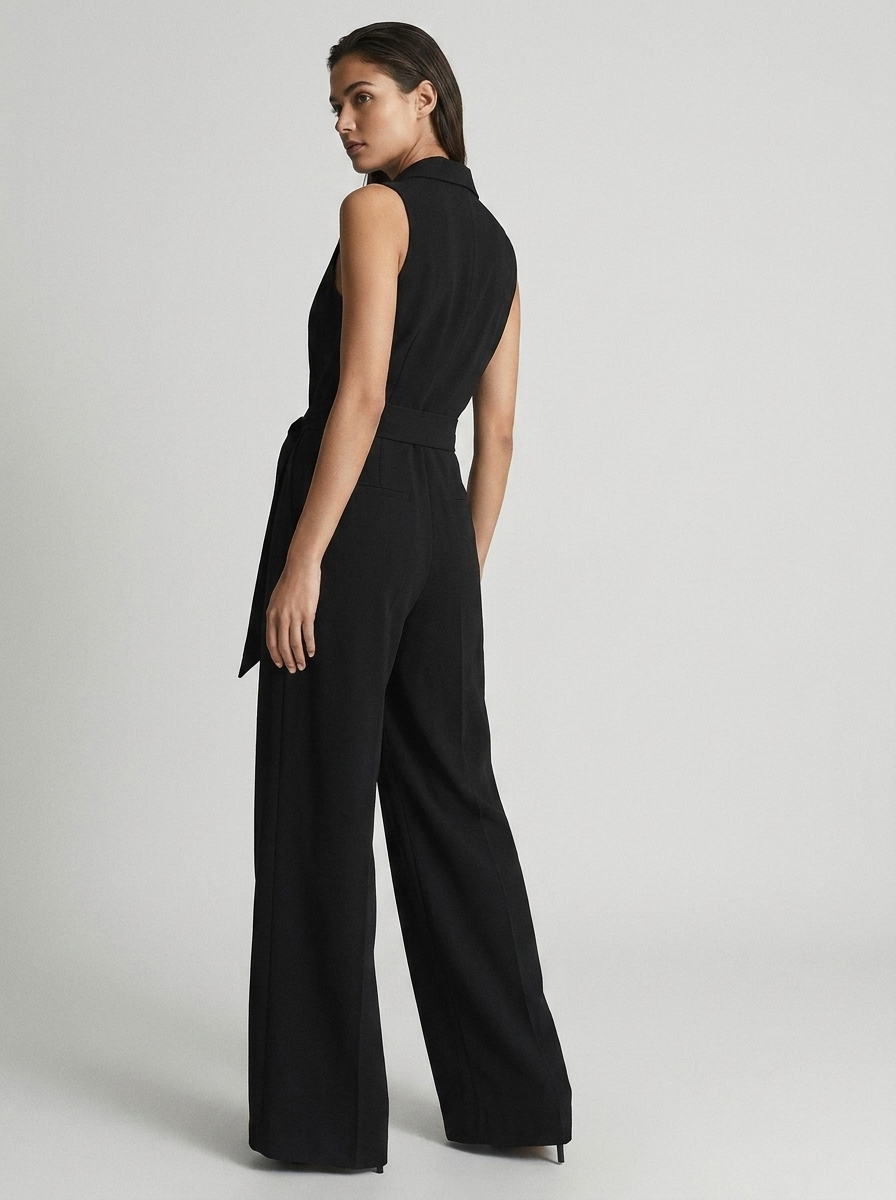 Marceline | Women's Belted Wide Leg Jumpsuit