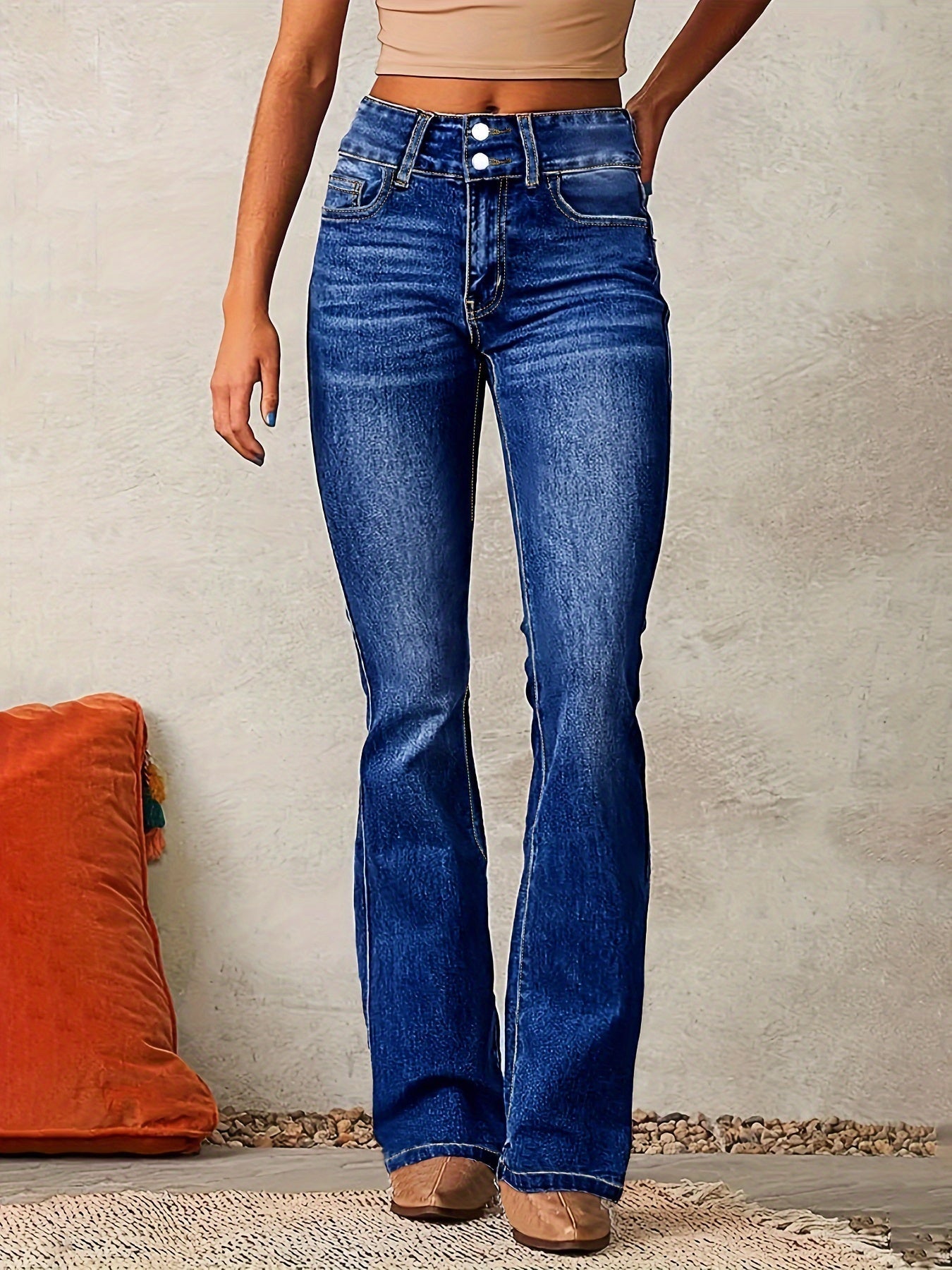 Bernadette | High-Waisted Flared Stretch Jeans