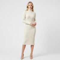 Elowira | Ribbed Knit Midi Dress