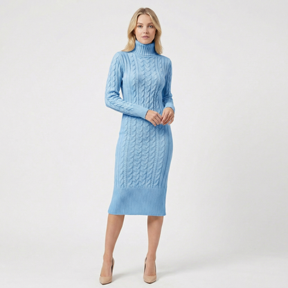 Elowira | Ribbed Knit Midi Dress
