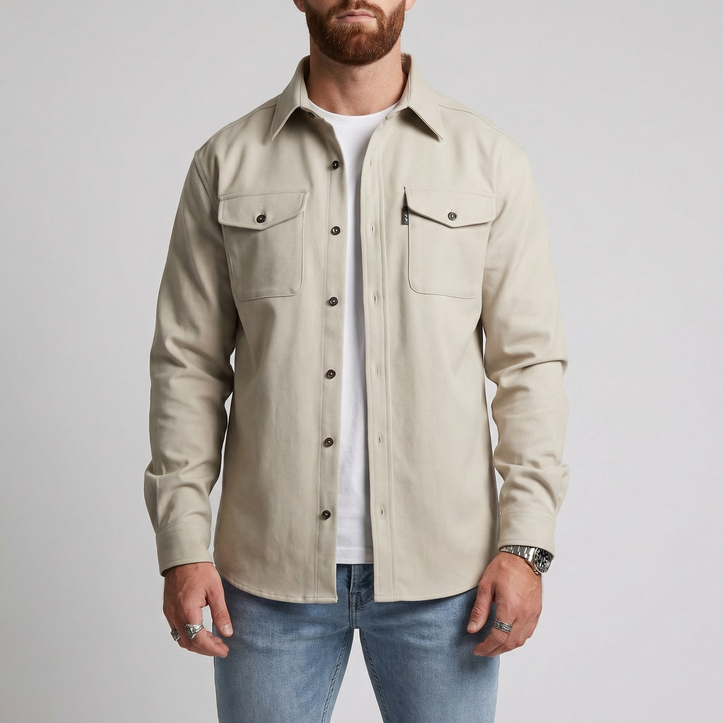 Taylor | Heavyweight Button Up Utility Overshirt
