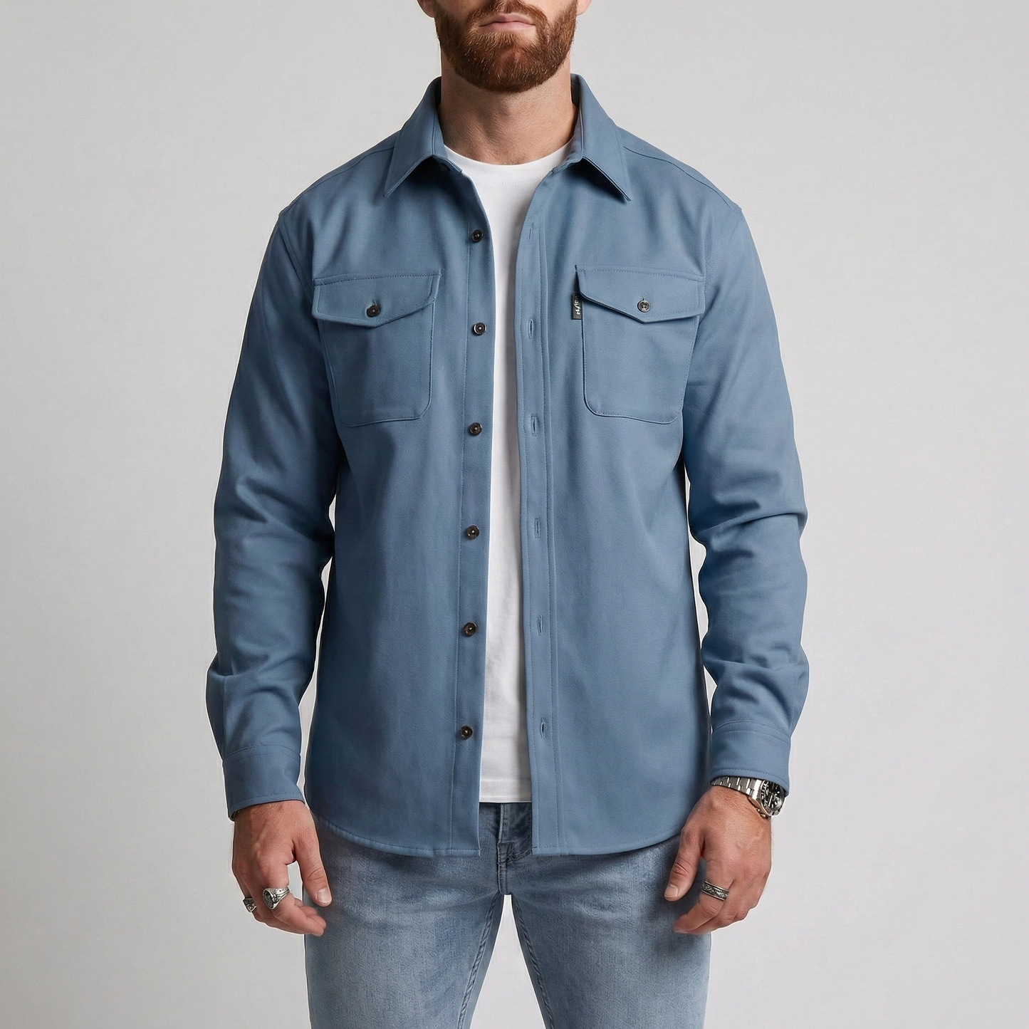 Taylor | Heavyweight Button Up Utility Overshirt