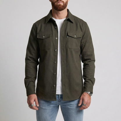 Taylor | Heavyweight Button Up Utility Overshirt