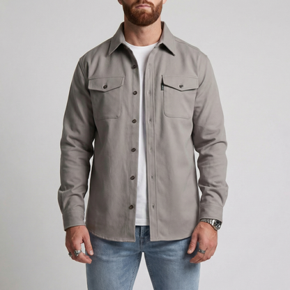 Taylor | Heavyweight Button Up Utility Overshirt