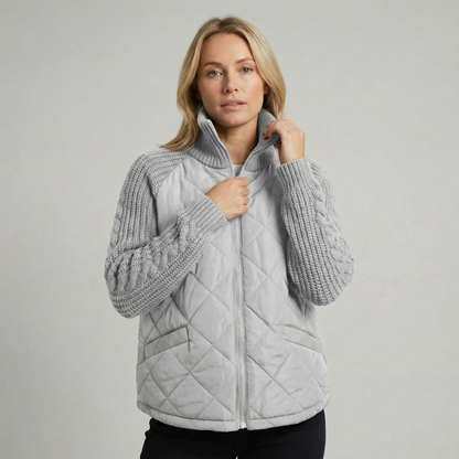 Rosalie | Quilted Stand Collar Jacket