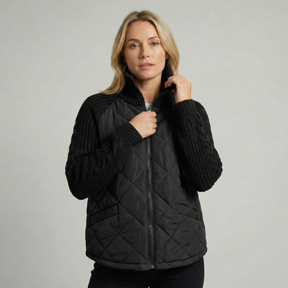 Rosalie | Quilted Stand Collar Jacket