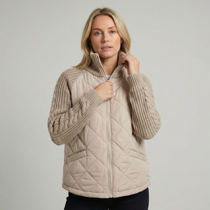 Rosalie | Quilted Stand Collar Jacket