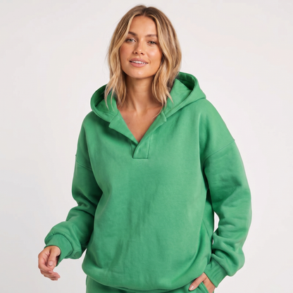 Narelle | Soft Cotton Relaxed Fleece Hoodie