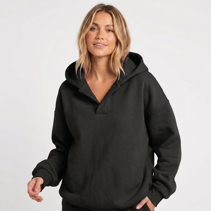 Narelle | Soft Cotton Relaxed Fleece Hoodie