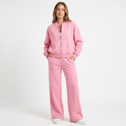 Mariah | Two Piece Jacket & Wide Leg Pants Set